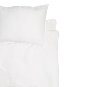 NORTHPOINT Solid Pleated Quilt Set In White Size Queen - New With Tag - Reemoly